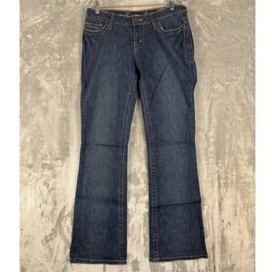 Y2K Guess Jeans Women's Size‎ 28 Blue Bootcut Denim Embroidered Pockets